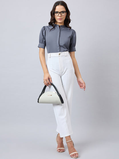 Style Quotient Women Solid Regular Fit Shirt