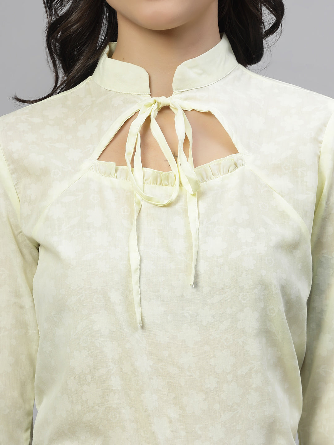 Style Quotient Women Yellow Formal Top