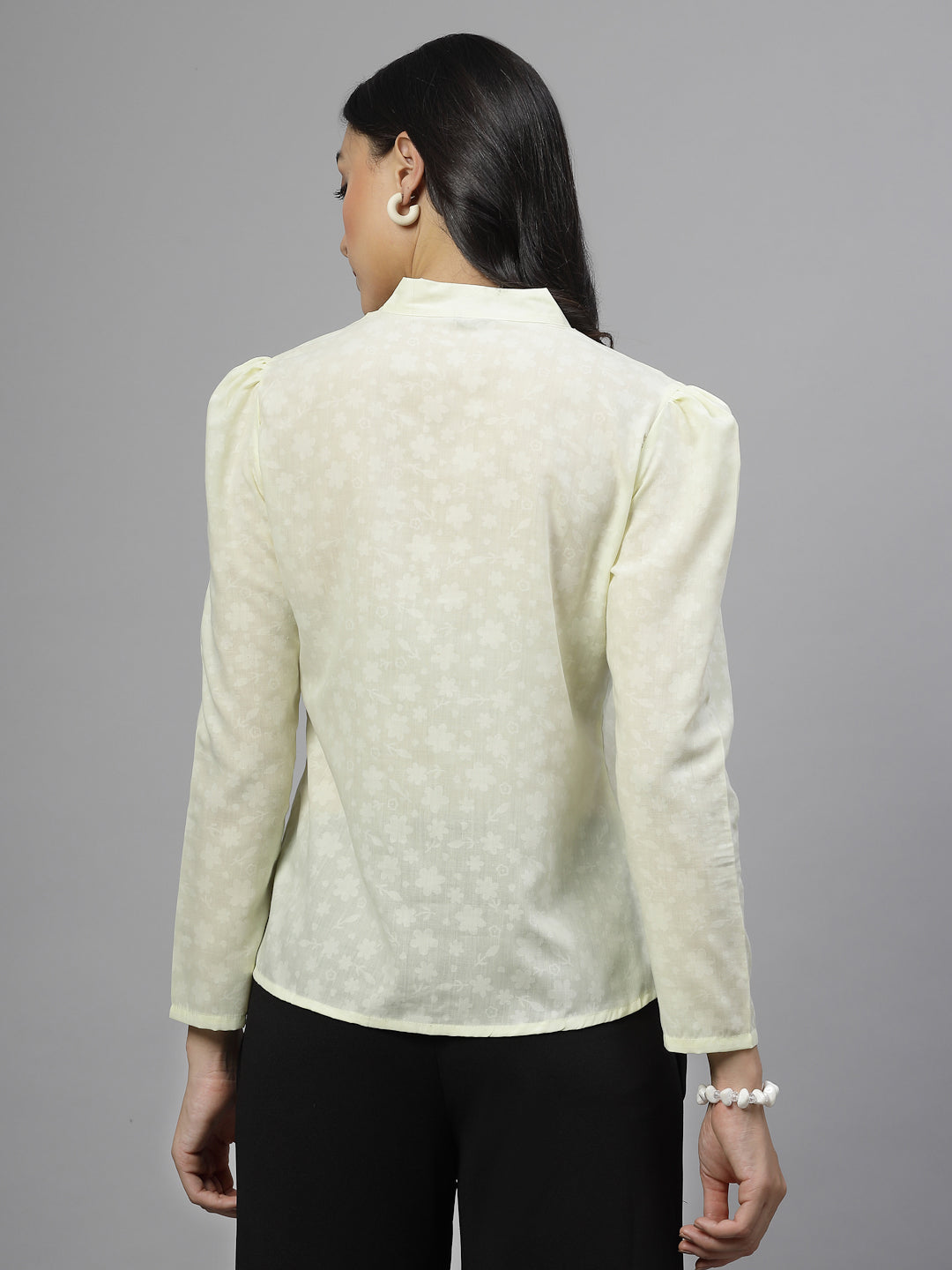 Style Quotient Women Yellow Formal Top