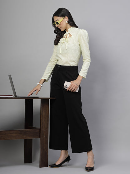 Style Quotient Women Yellow Formal Top