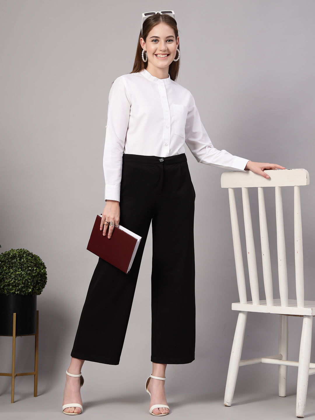 Style Quotient Women White Formal shirt