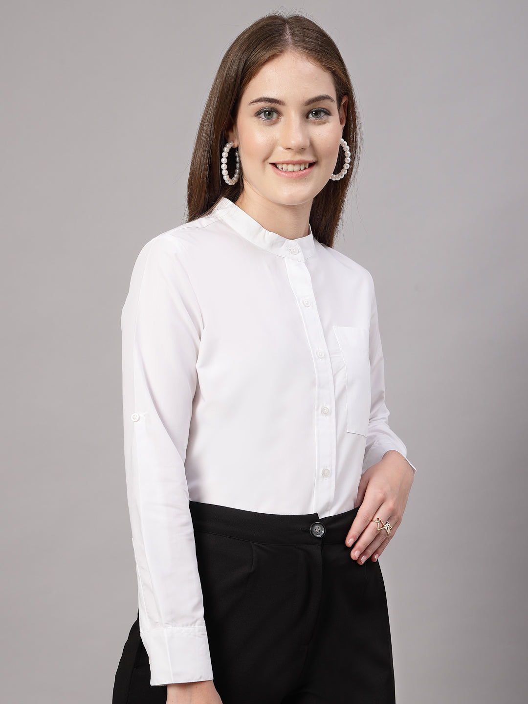 Style Quotient Women White Formal shirt