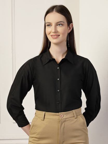 Style Quotient Women Black formal shirt