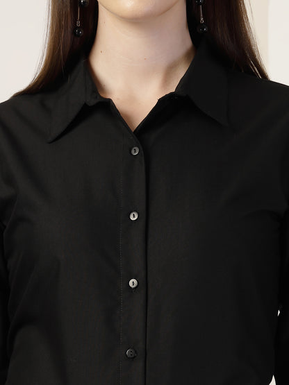 Style Quotient Women Black formal shirt