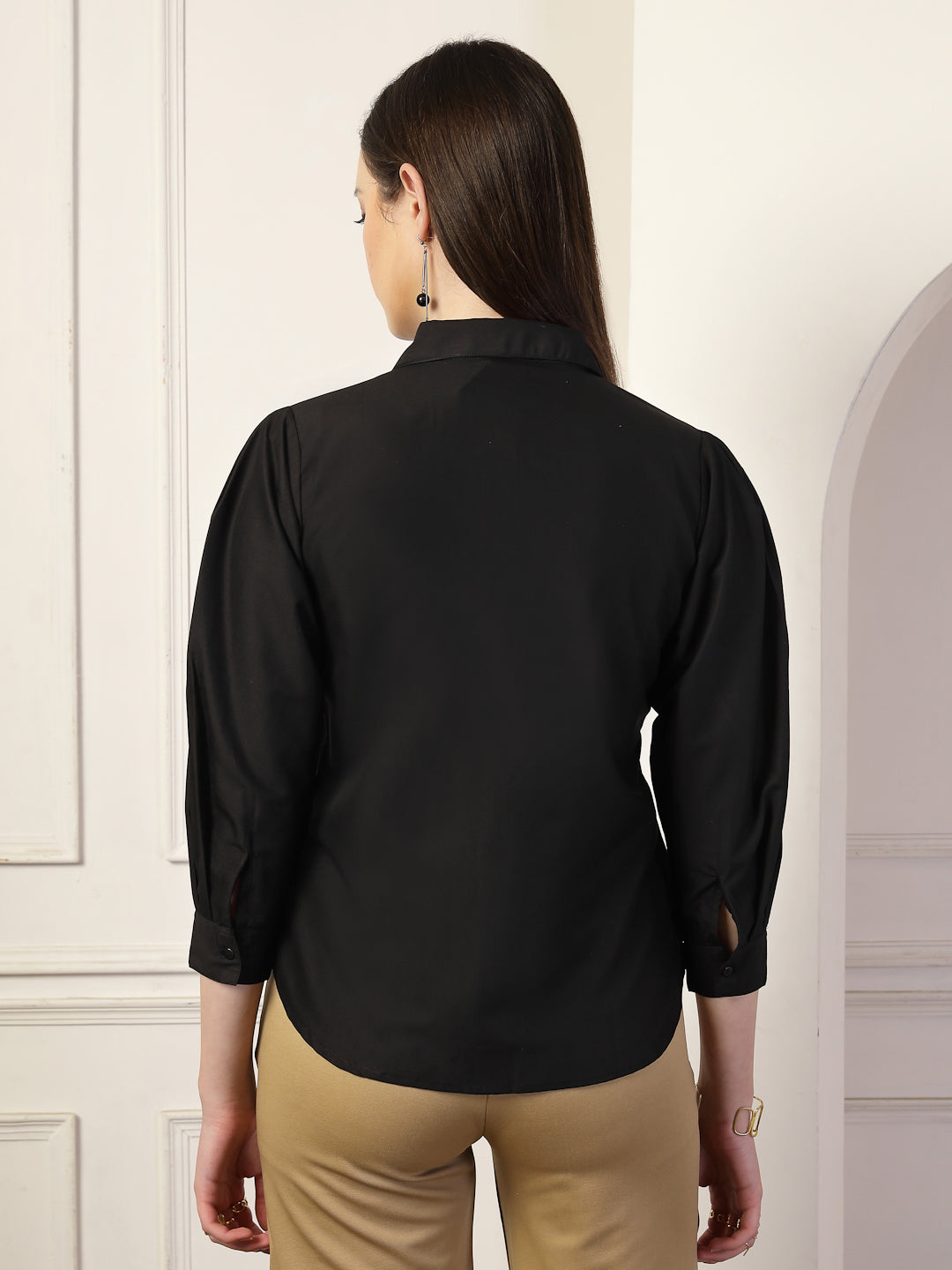 Style Quotient Women Black formal shirt